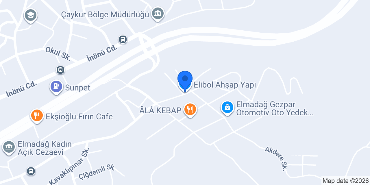 Elibol Ahşap Yapı konumu