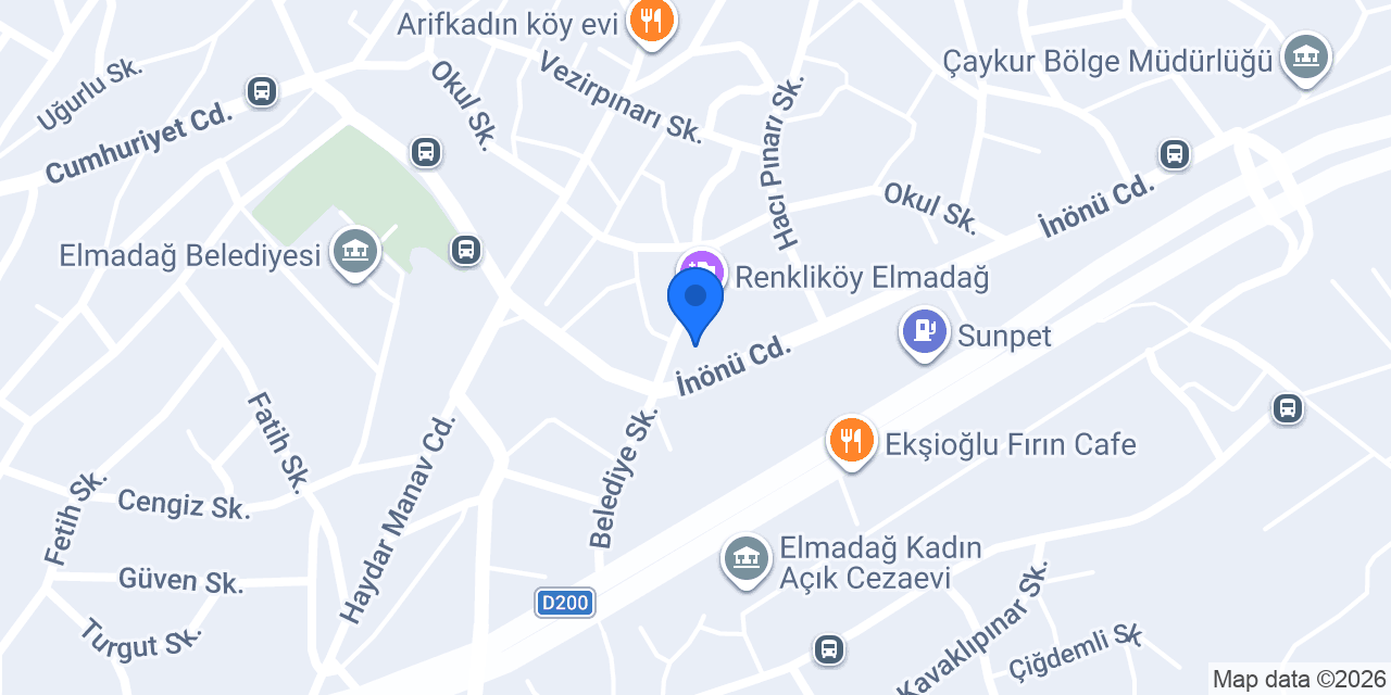Renkliköy Gözleme Elmadağ konumu