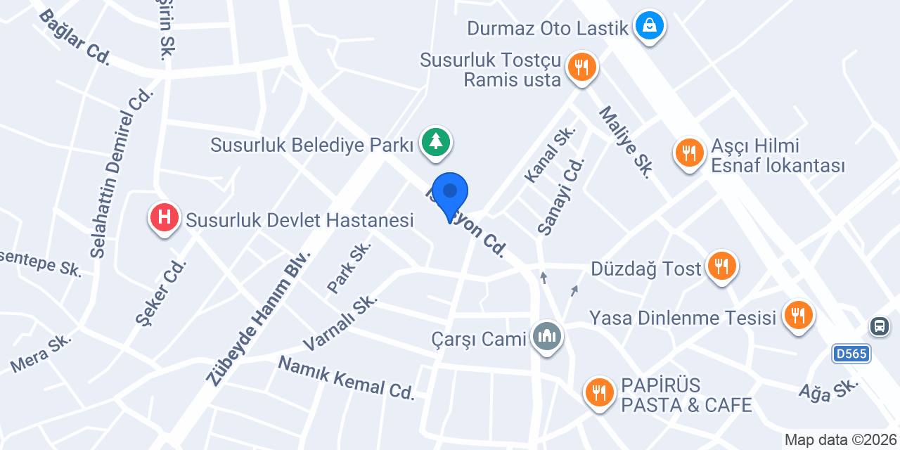 Gülser Pastanesi konumu