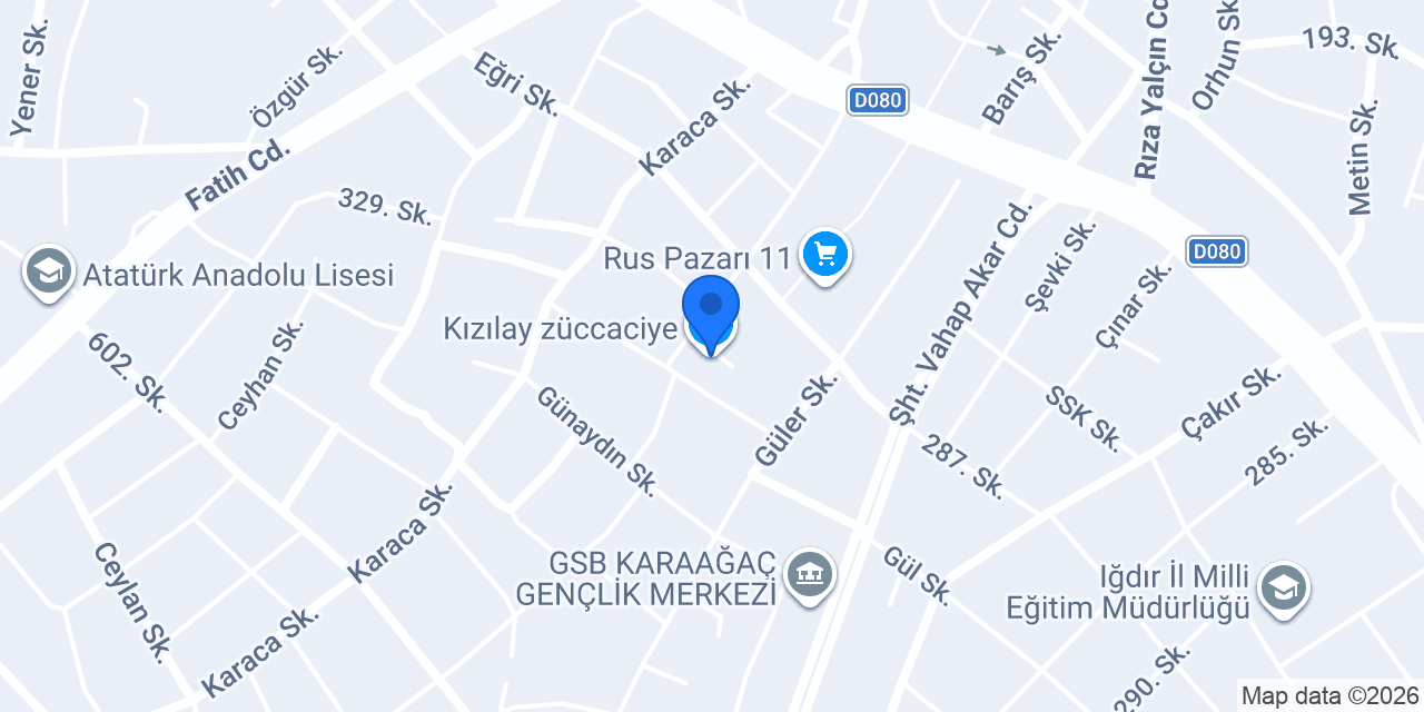 Kızılay züccaciye konumu