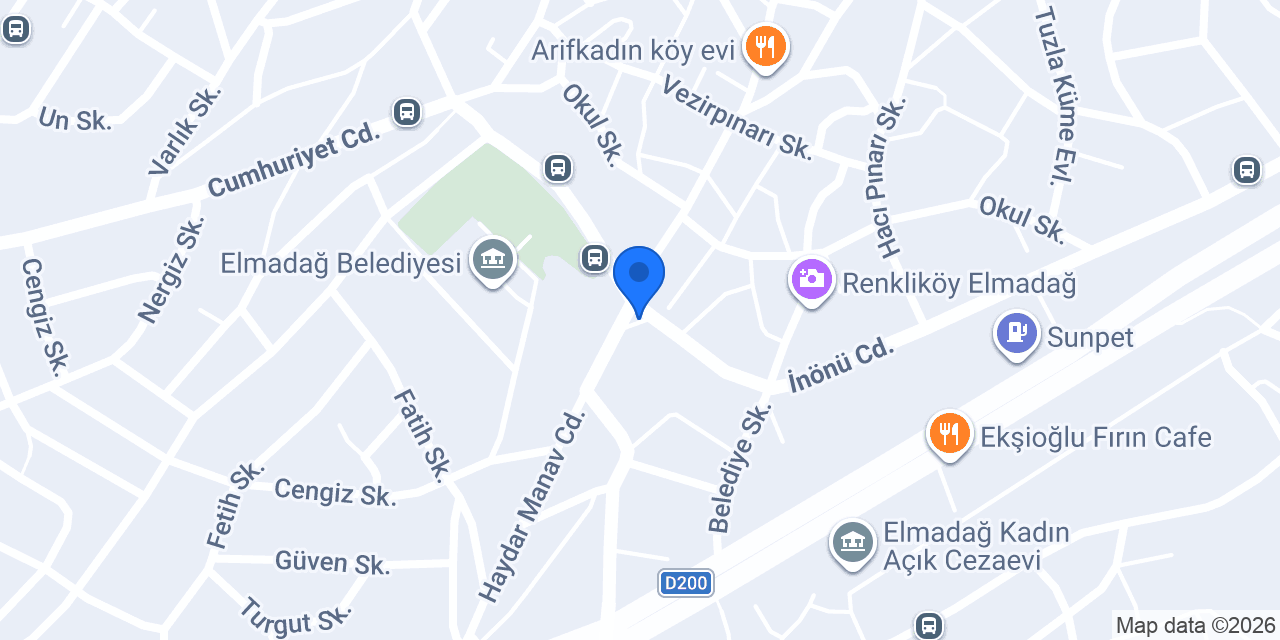 Elmadağ merkez taksi konumu