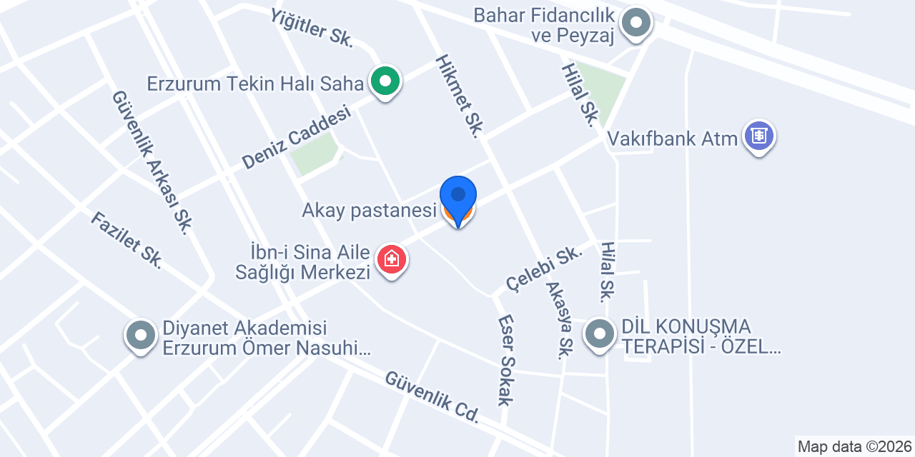 Akay pastanesi konumu