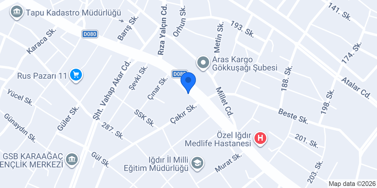 Petrol Ofisi konumu