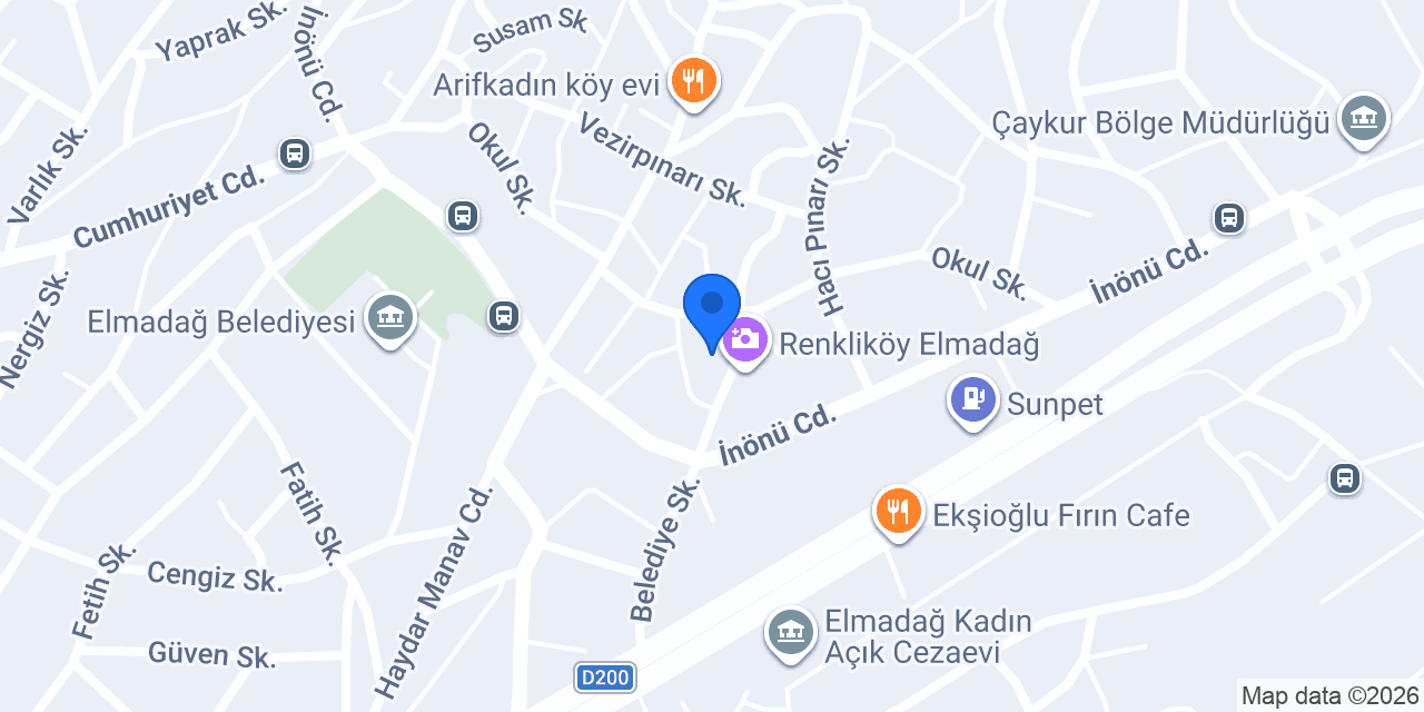 Elmadağ oto yıkama konumu