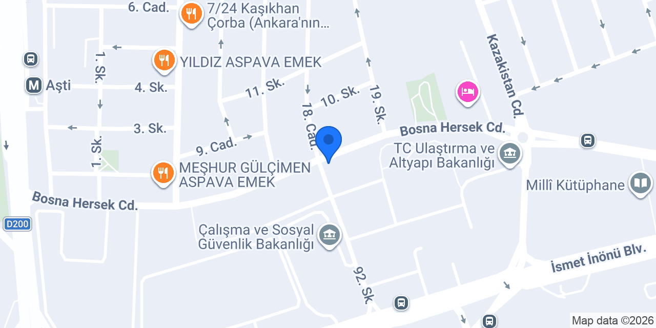 Emek Ulaştırma Taksi konumu