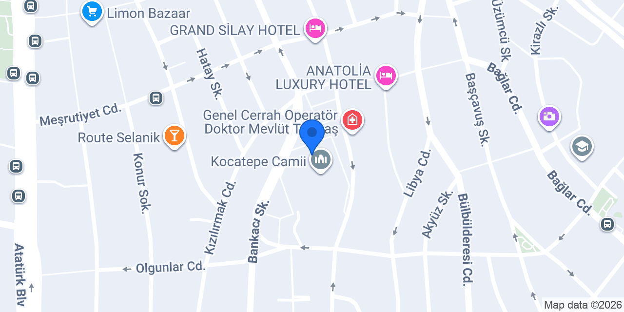 Çağdaş Market konumu