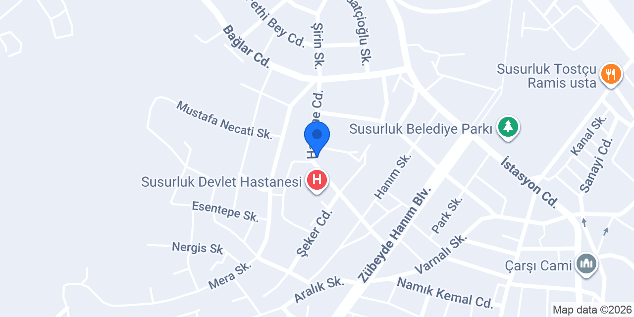 Huzur Eczanesi konumu
