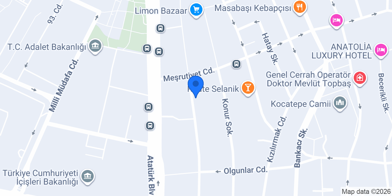 Hayat Bi’ Geyik Cafe konumu