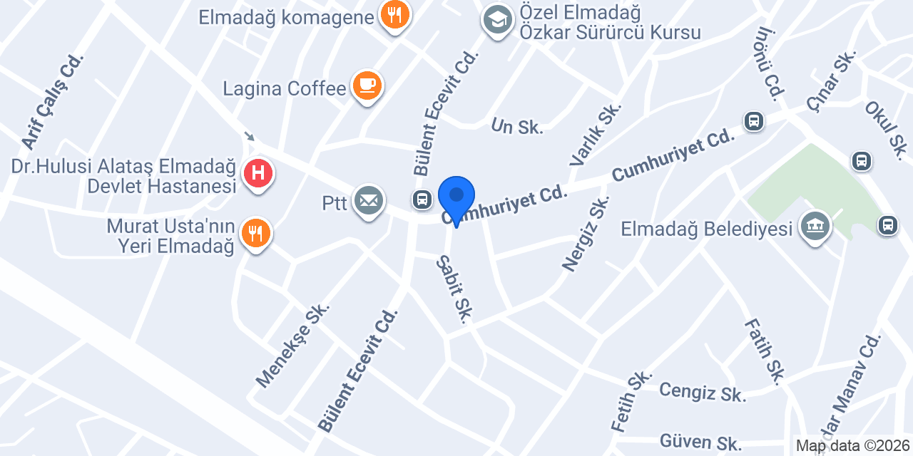 Elmadağ Çınar veteriner kliniği konumu