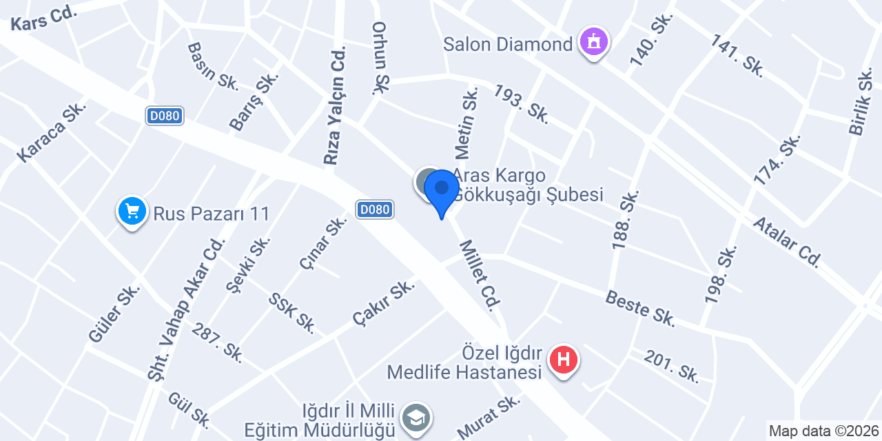 Okan Auto konumu