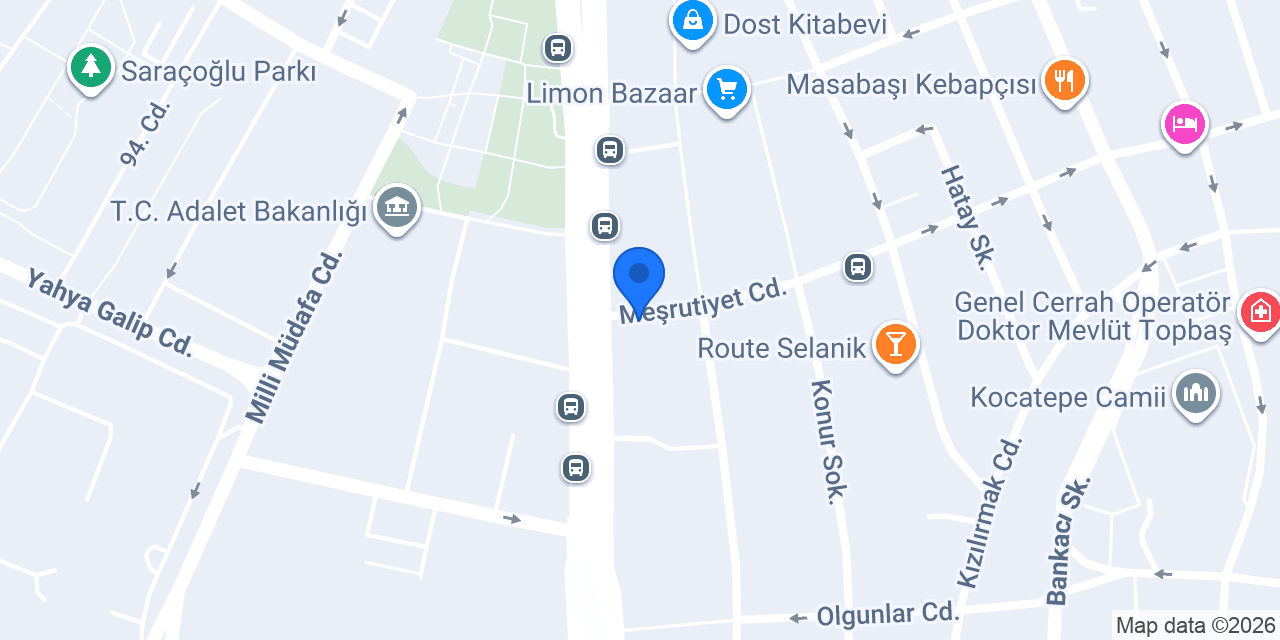 Güngör Optik konumu