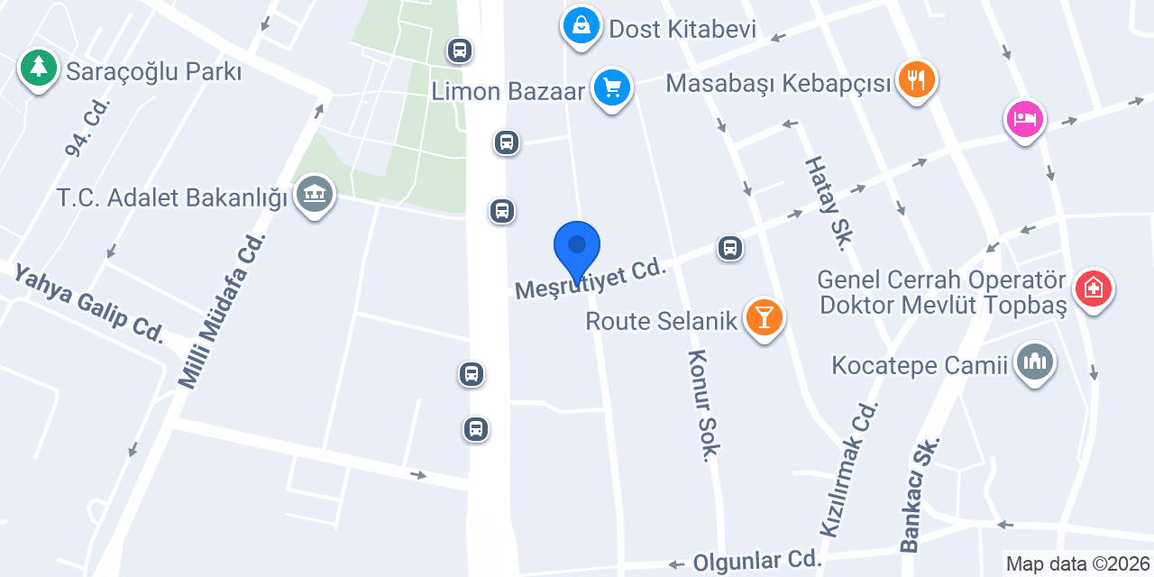 Elmas Lazer Poliklinik Kızılay konumu