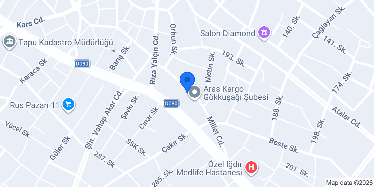 IĞDIR ARDİNLER REKLAM76 konumu
