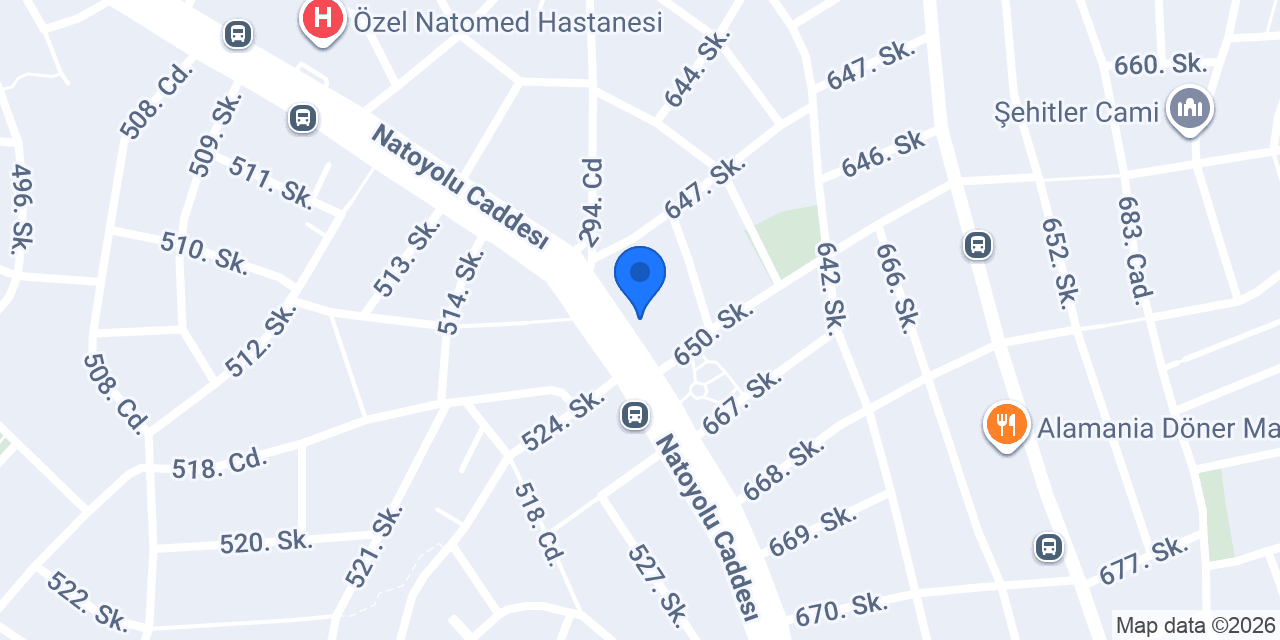 Nato Veteriner Kliniği konumu