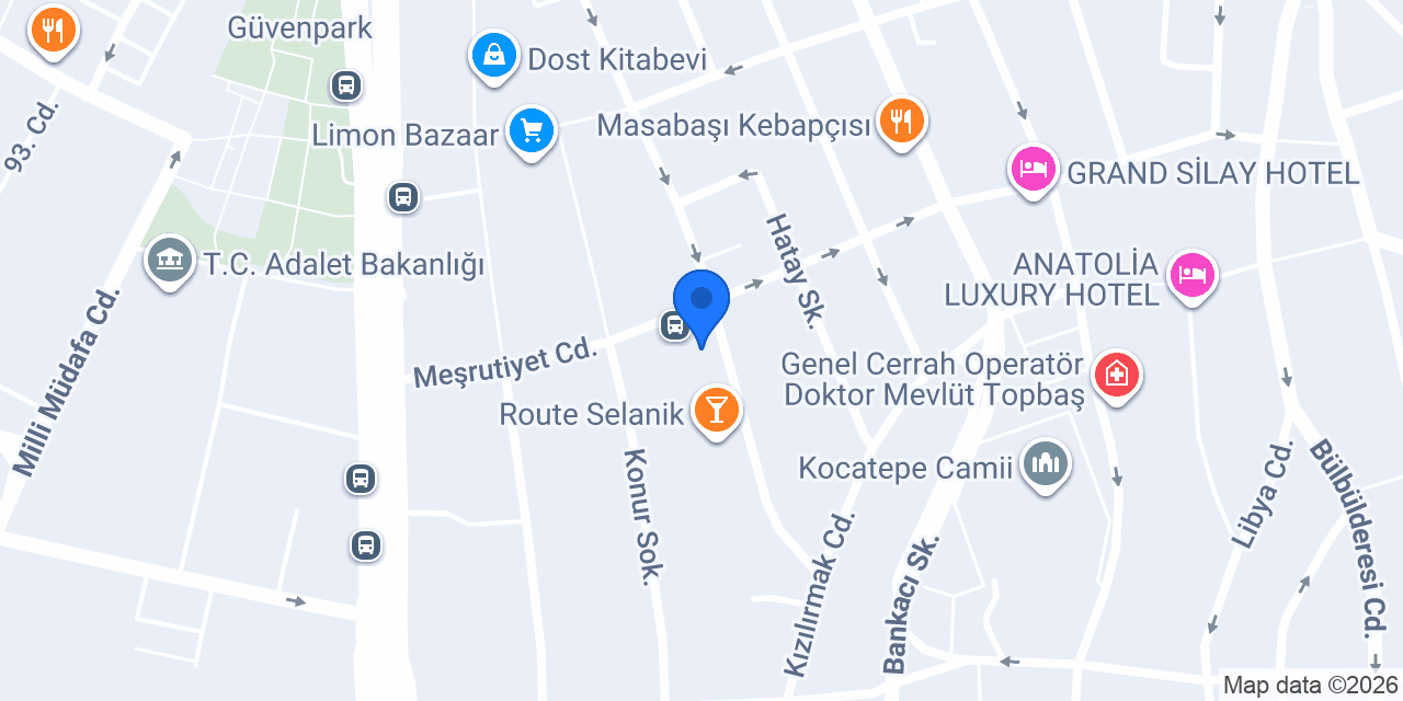 Dürüm 500 KIZILAY konumu