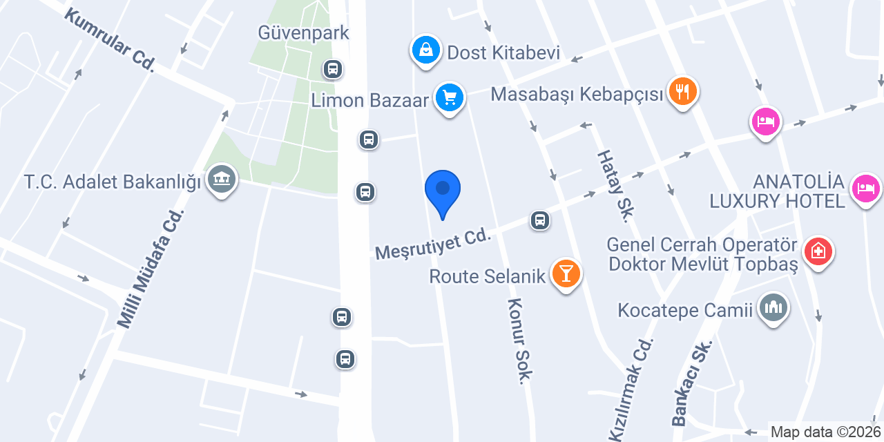 Yeni Binyıl Sürücü Kursu konumu