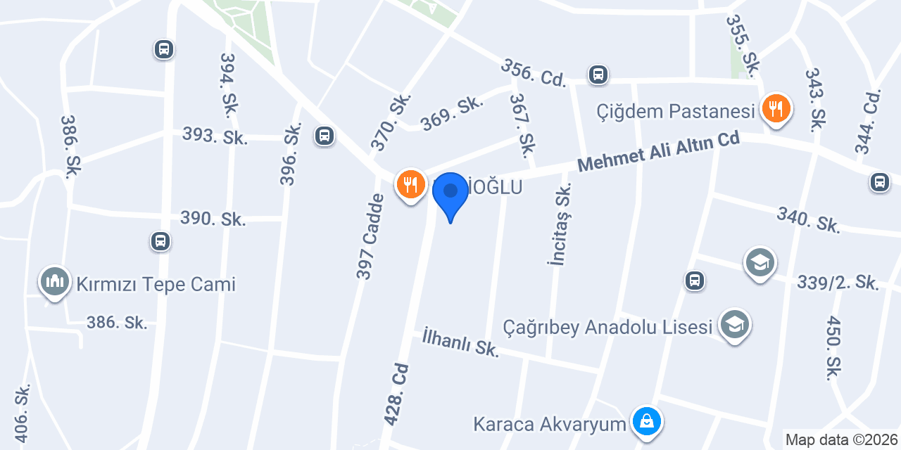 ERCİYES BÖREK & PASTANNECİM AKDERE konumu