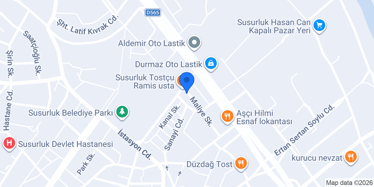 Minye Lastik ve Balans Servisi konumu