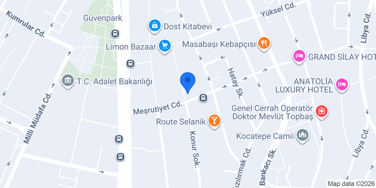 Konur çiçek Evi konumu