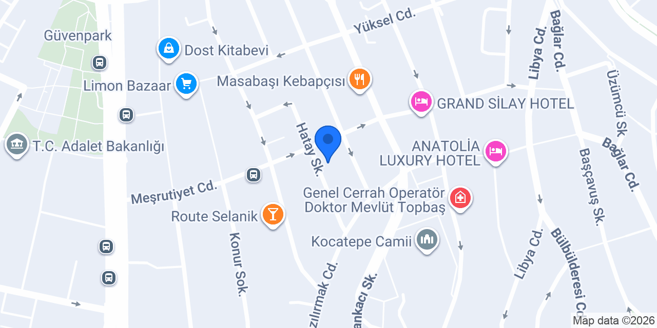 Orta Dünya Cafe konumu