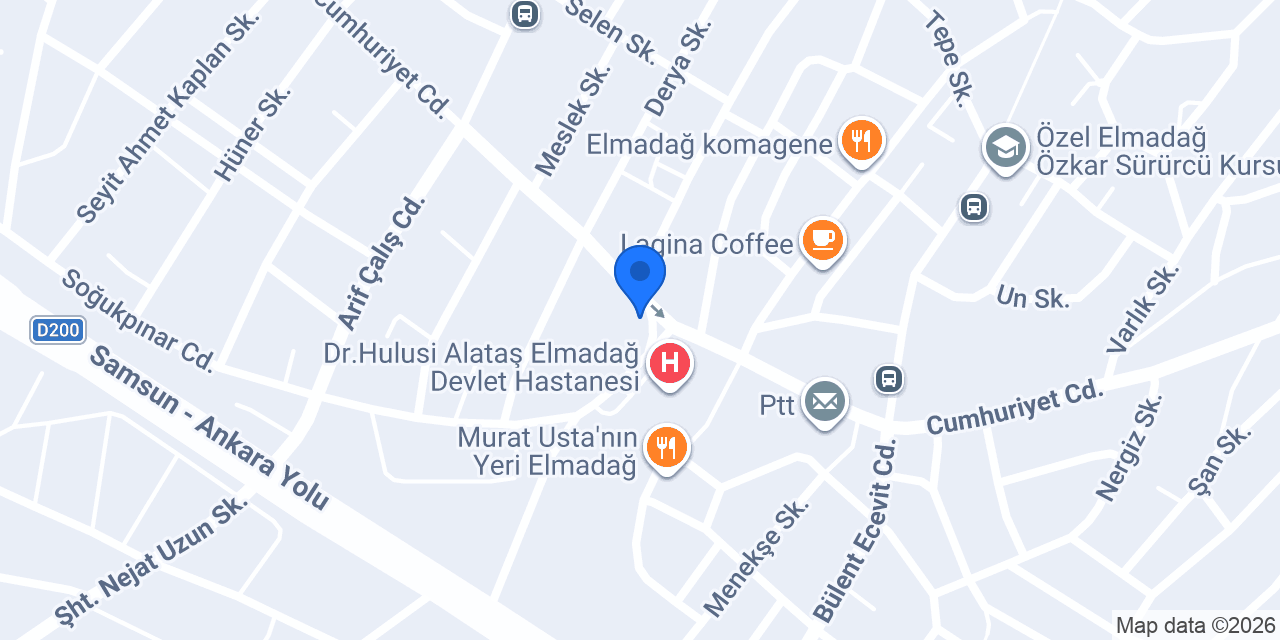 Elmadağ İlçe Emniyet Müdürlüğü konumu
