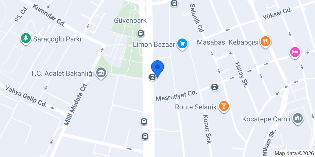Çiçek Hukuk Bürosu konumu