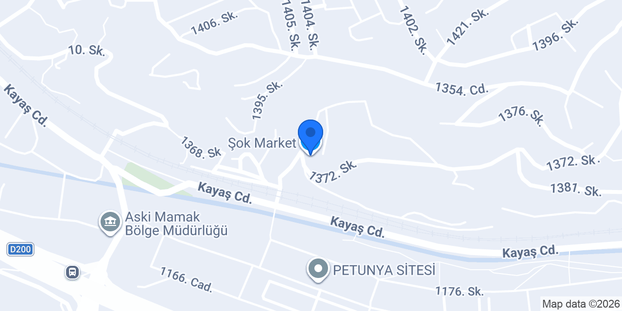 Şok Market konumu