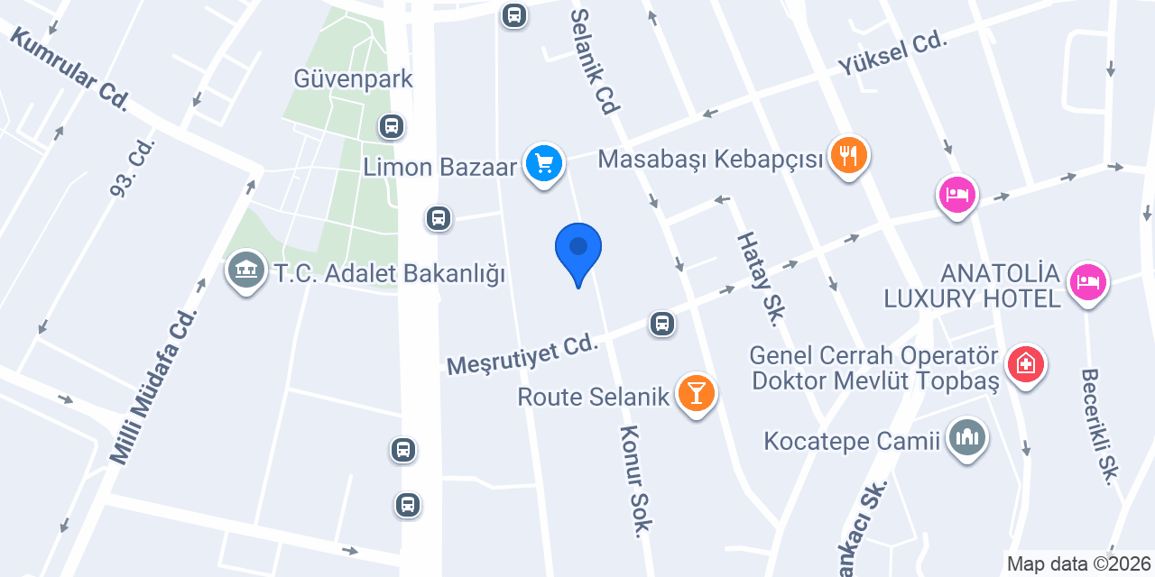 Seğmenler Vergi Dairesi konumu