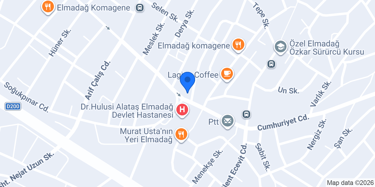 Diva Pastanesi Elmadağ konumu