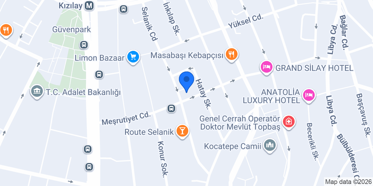 Öz Akyıldız Sürücü Kursu konumu