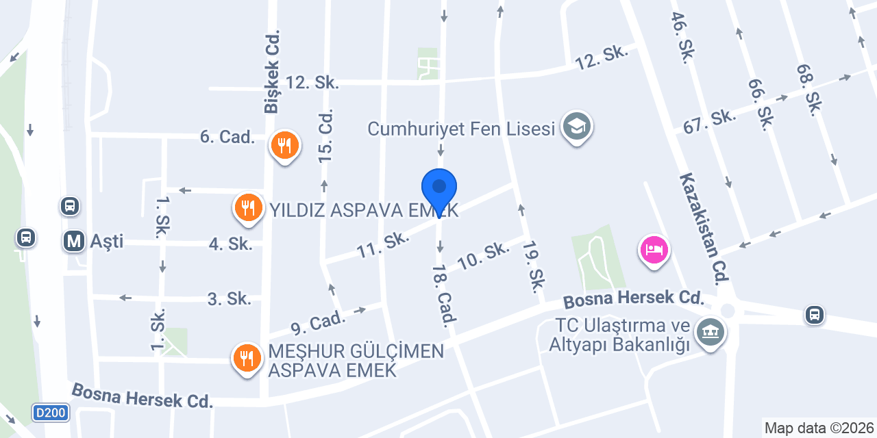 Hazal Ev Yemekleri konumu