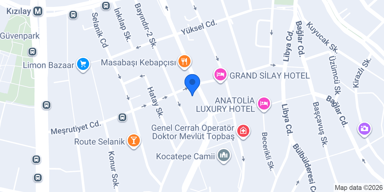 Halkbank Meşrutiyet Şubesi konumu