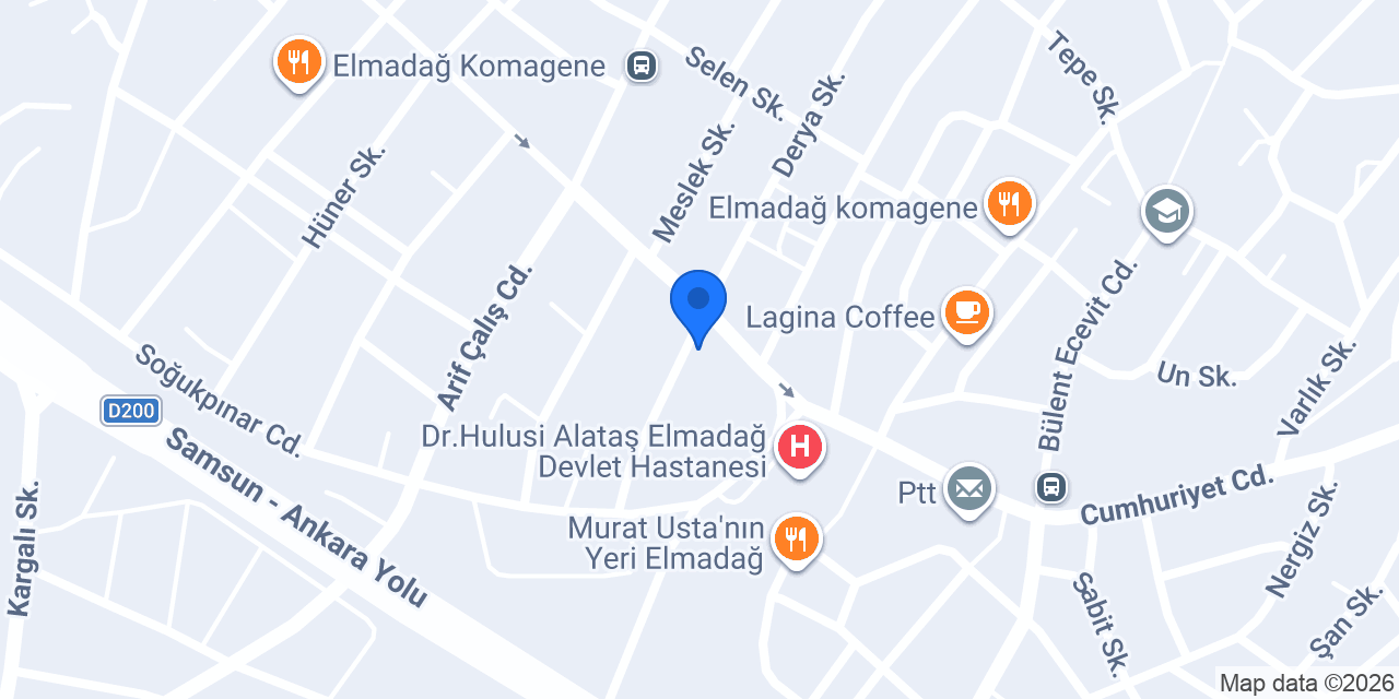 DT.ORKUN DİRGEN DİŞ KLİNİĞİ konumu