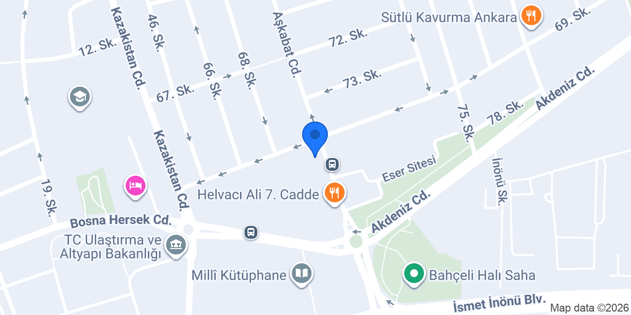 Ankara Bahçelievler Coffy konumu