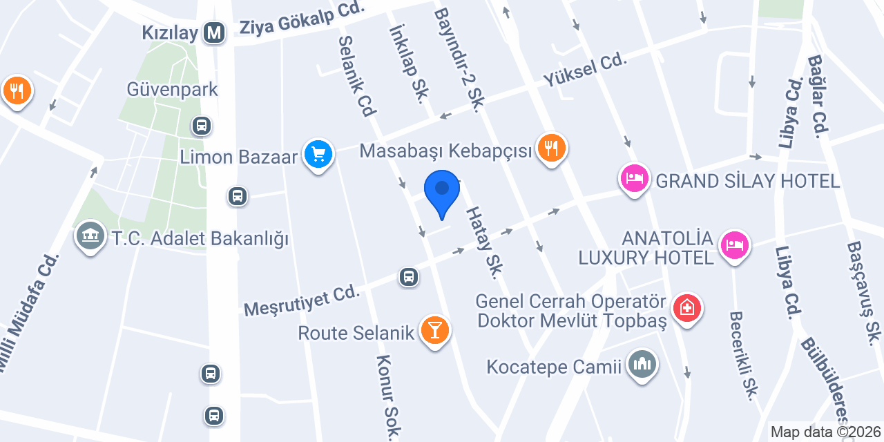 Diş Hekimi Dr. Cüneyt Bosna konumu