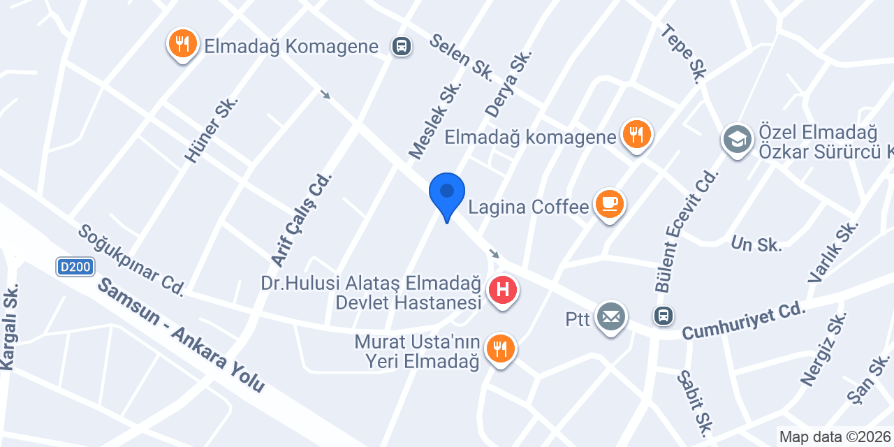 Betül Eczanesi konumu