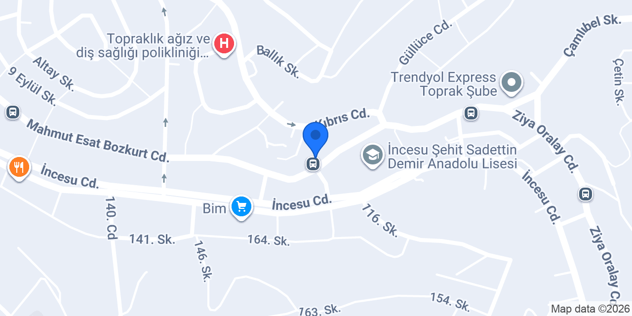 Serbest Muhasebeci Mali Müşavir Alper Abra konumu