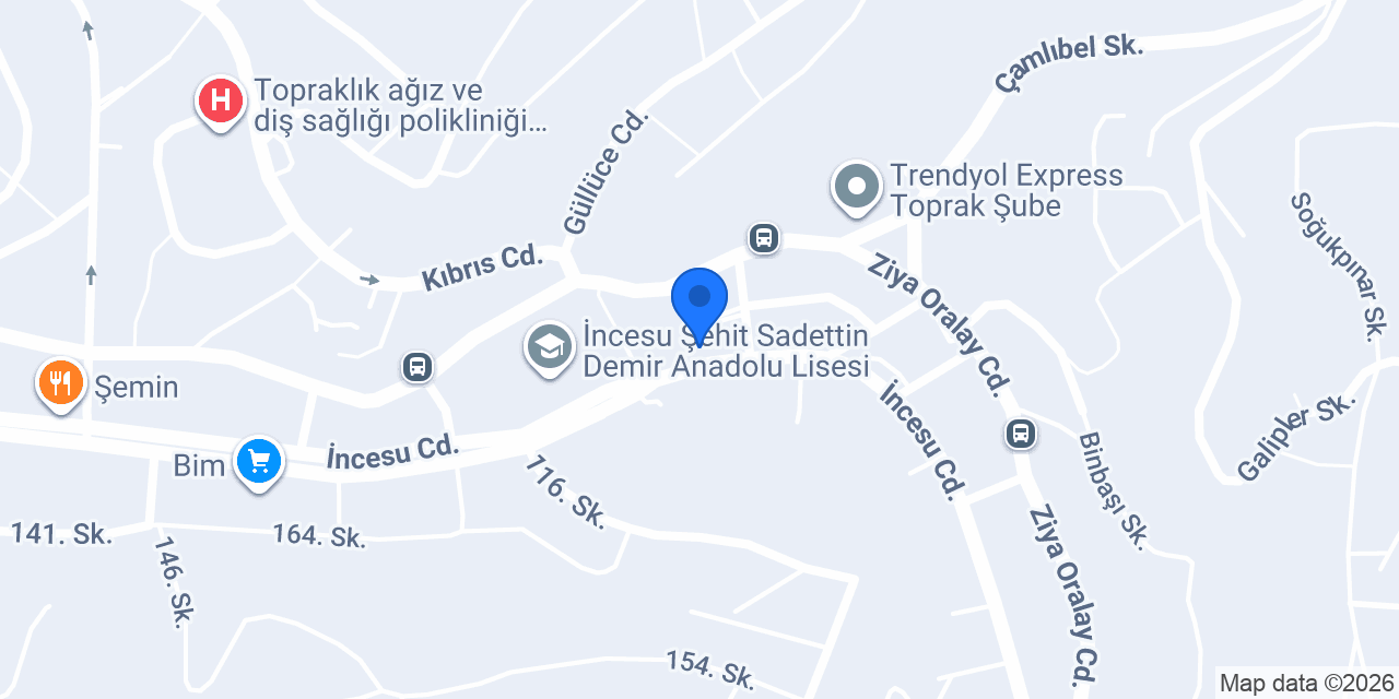 Oto Yıkama konumu