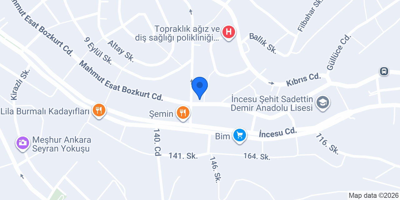 Venüs Yemek konumu