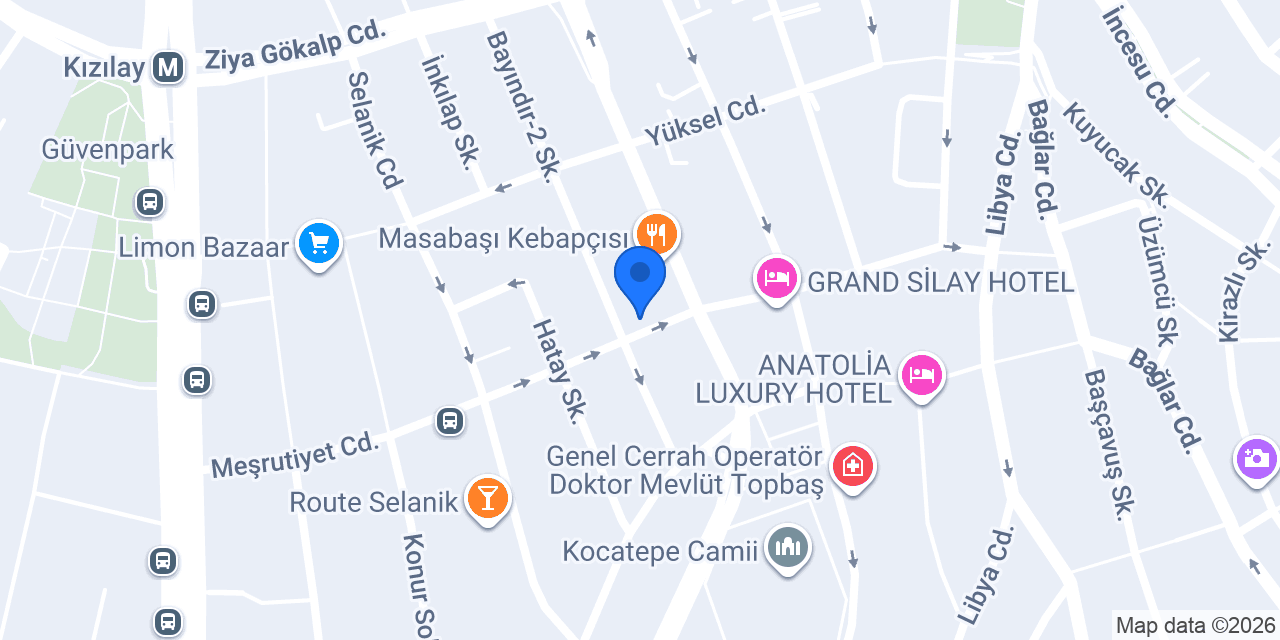 VakıfBank Meşrutiyet Şubesi konumu