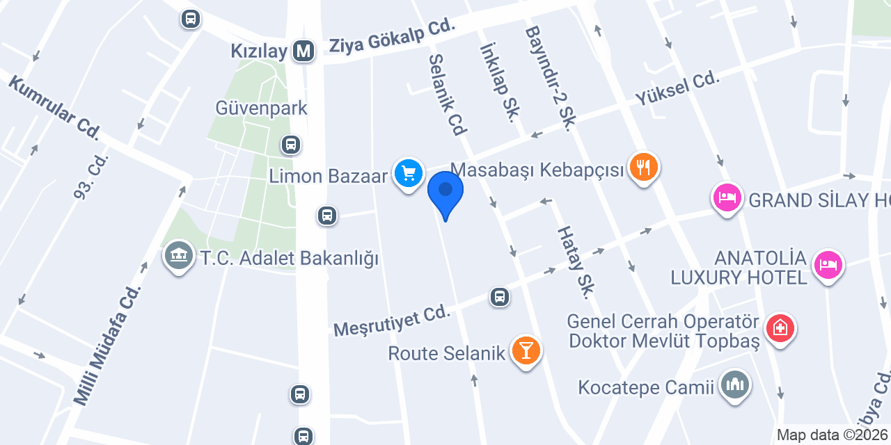 Donkişot Cafe konumu