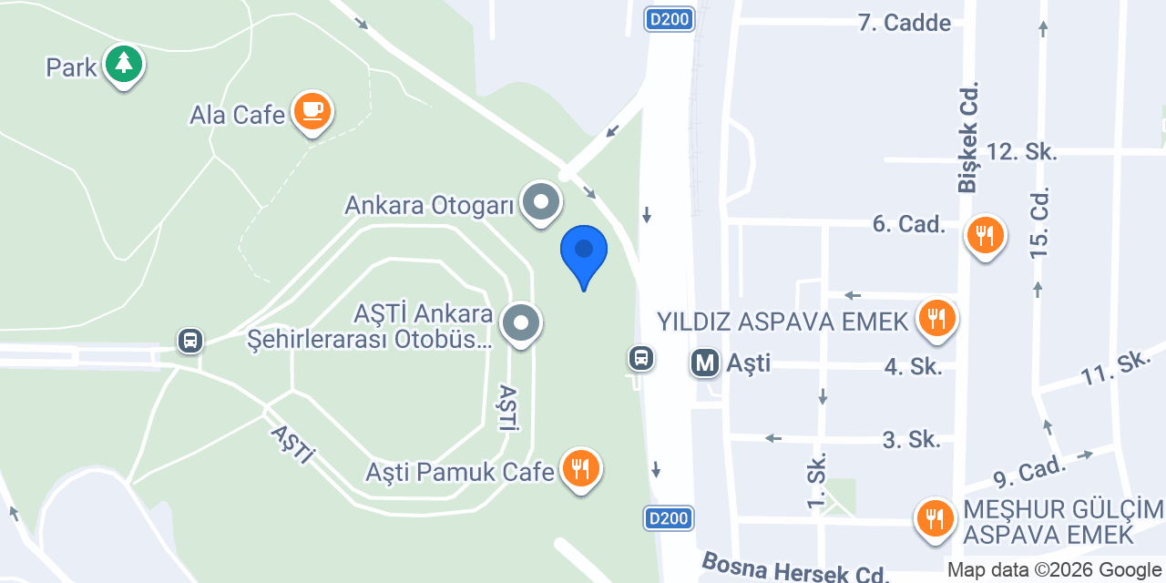 Martur Turizm - Ankara konumu