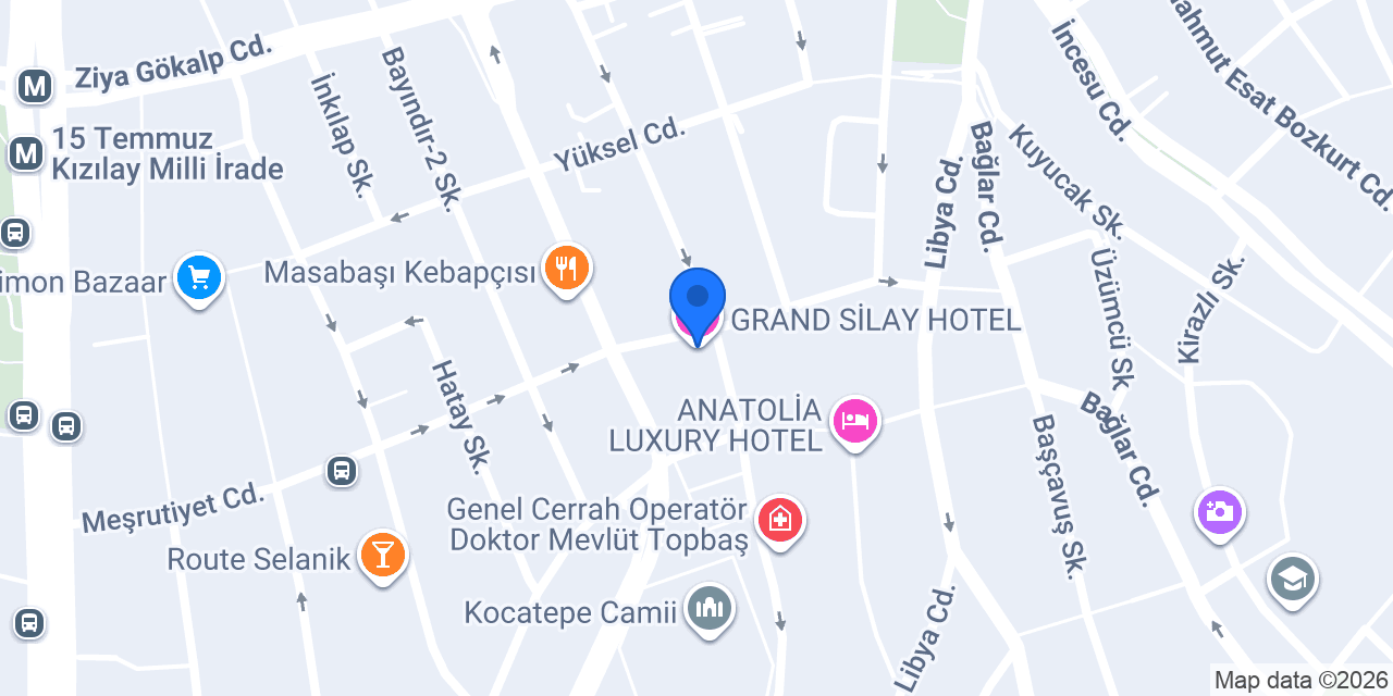 GRAND SİLAY HOTEL konumu
