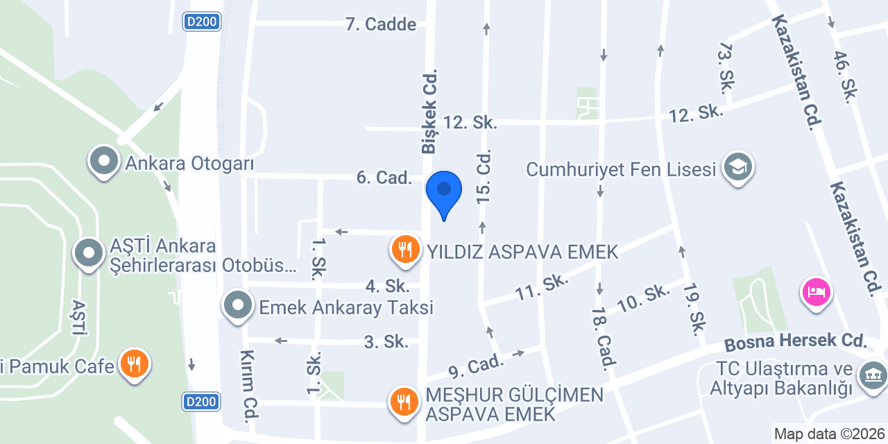 Garanti BBVA Emek Şubesi konumu