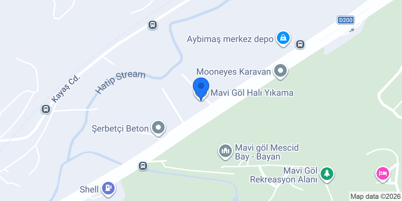 Mavi Göl Halı Yıkama konumu