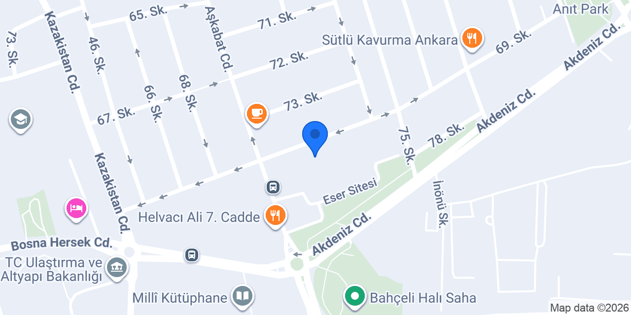 Geyik Cafe Bahçelievler konumu