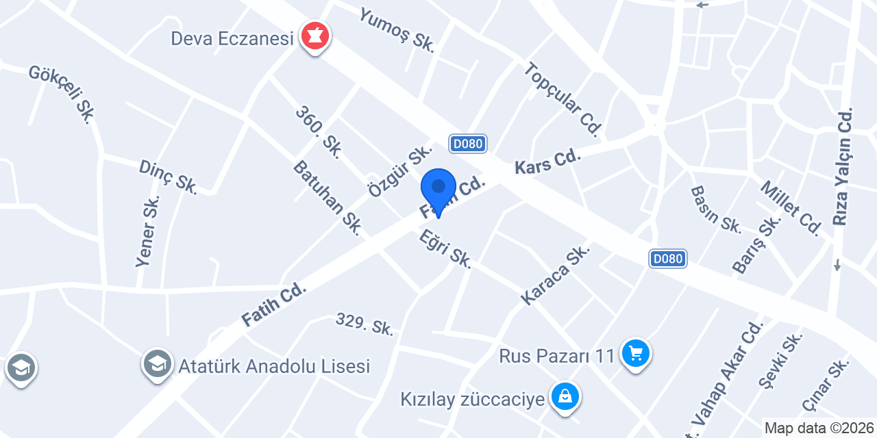 Sevilen Kırtasiye konumu