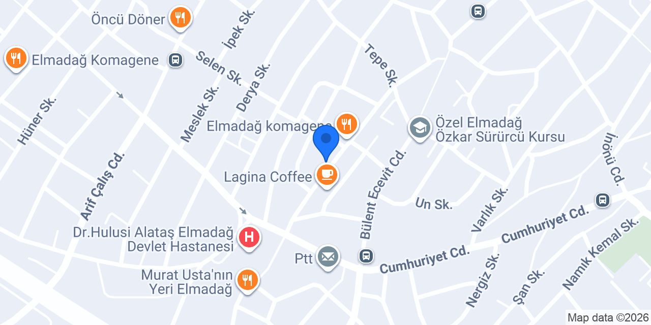 Jadore Coffee konumu