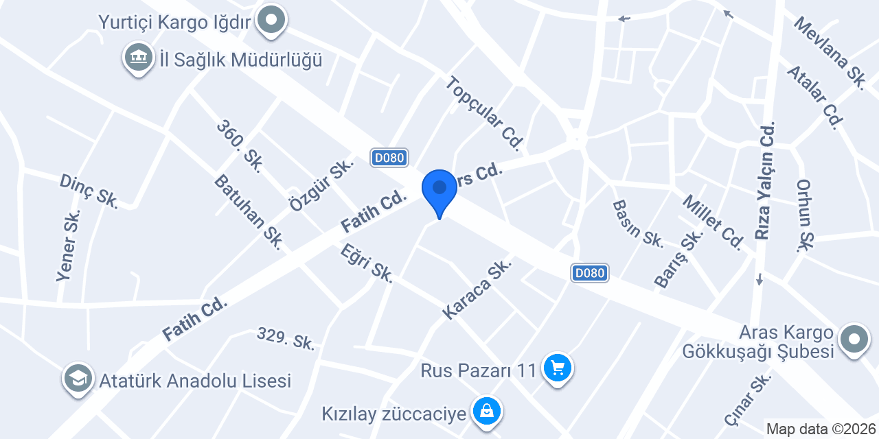 Karaçöl mobilya konumu