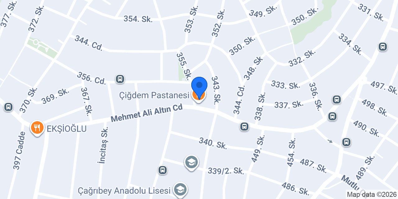 Çiğdem Pastanesi konumu